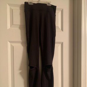 Lululemon High Waisted Cut Out Knee Leggings